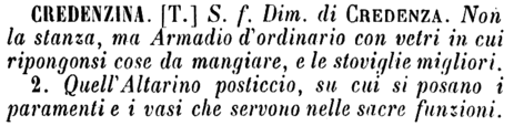 credenzina