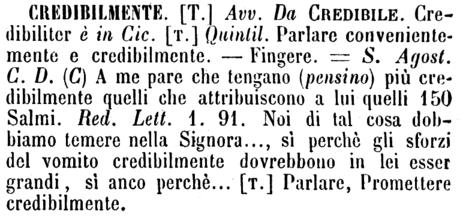 credibilmente