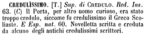 credulissimo