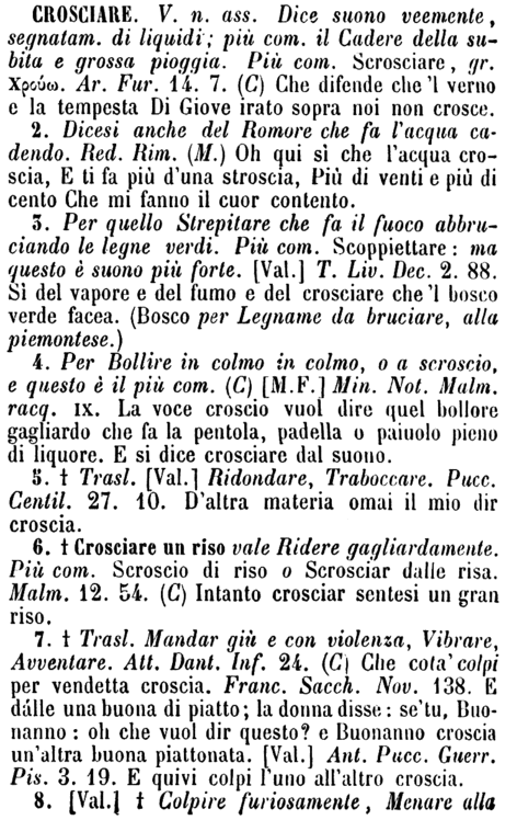 crosciare