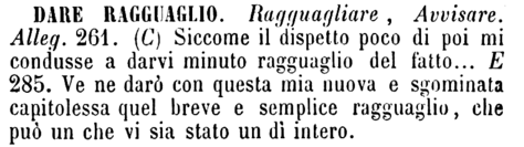 dare-ragguaglio