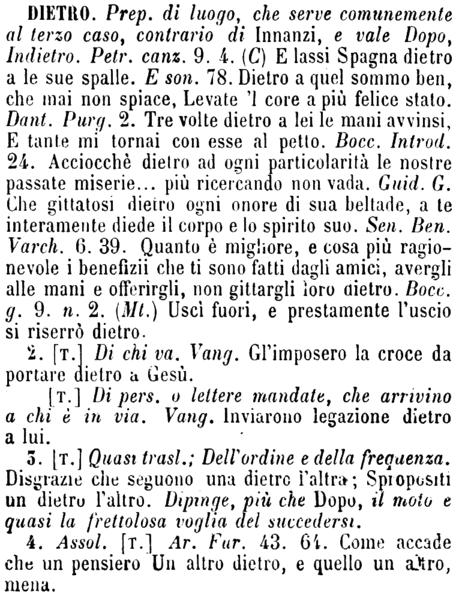 dietro