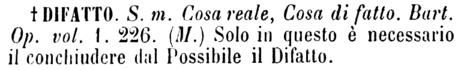 difatto