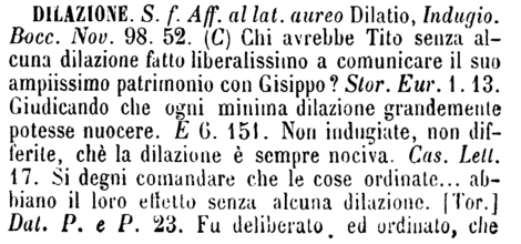 dilazione