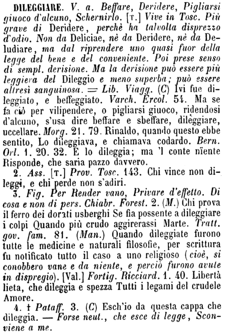 dileggiare