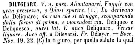 dileguare