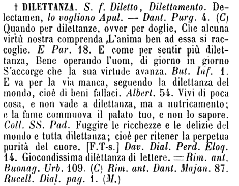 dilettanza