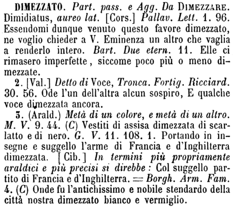 dimezzato