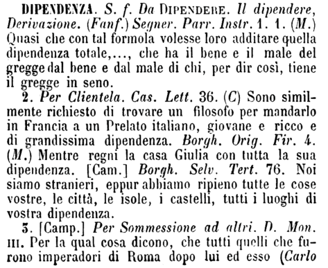 dipendenza