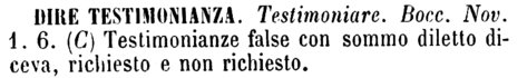 dire-testimonianza