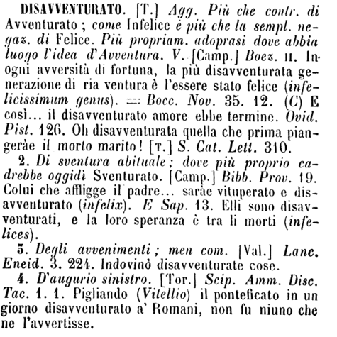 disavventurato