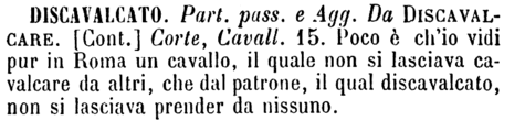 discavalcato