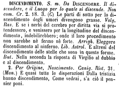 discendimento