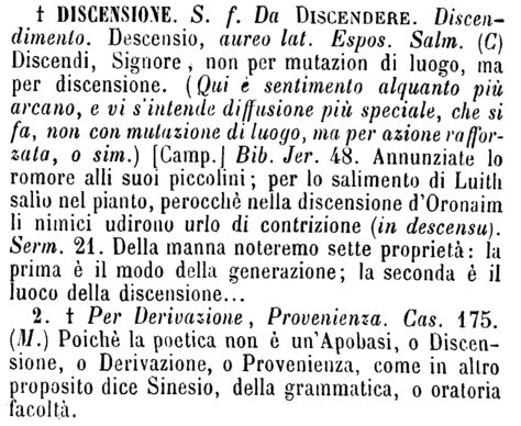 discensione