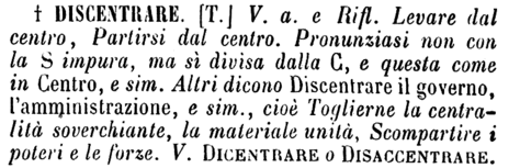 discentrare