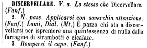 discervellare