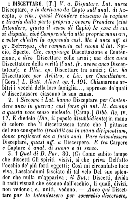 discettare