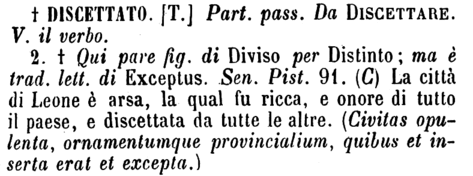 discettato
