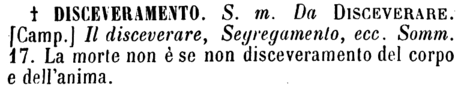 disceveramento