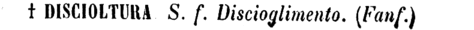 discioltura