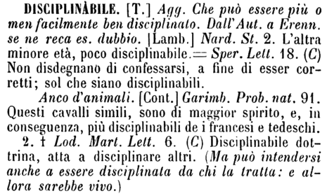 disciplinabile