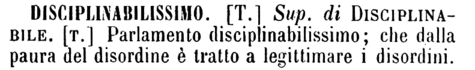 disciplinabilissimo