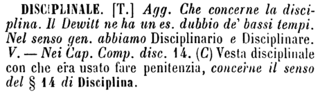disciplinale