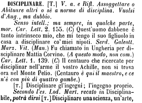 disciplinare