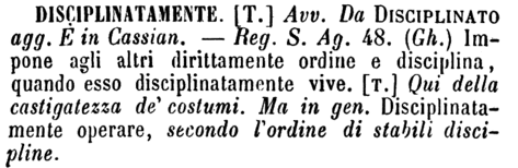 disciplinatamente