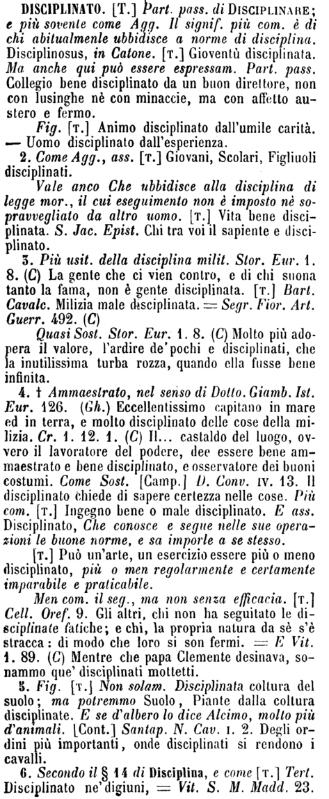 disciplinato