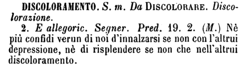 discoloramento