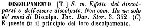 discolpamento