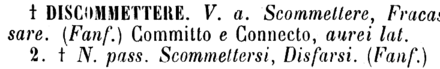 discommettere