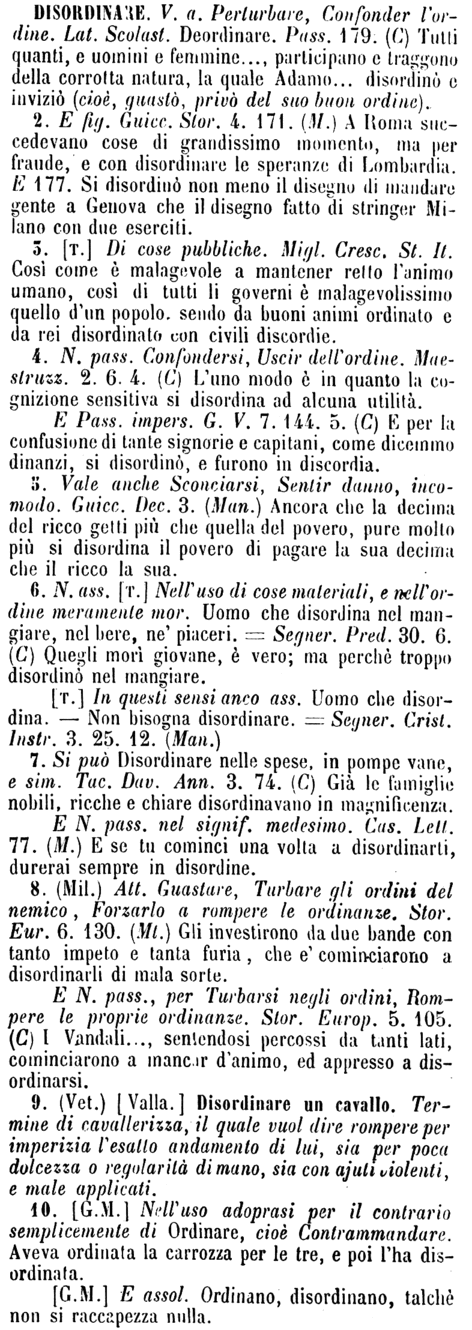 disordinare