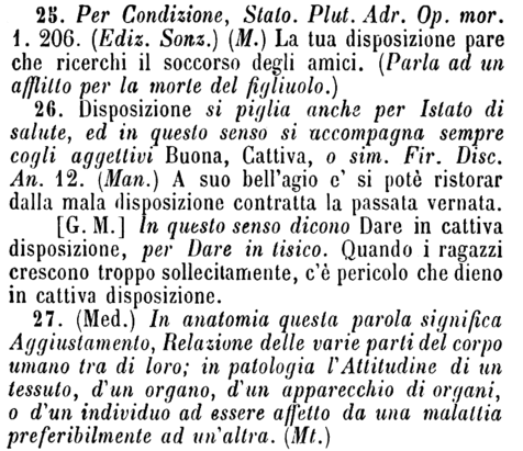 disposizione