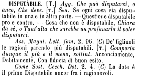 disputabile
