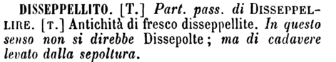 disseppellito