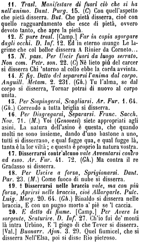 disserrare