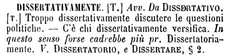 dissertativamente
