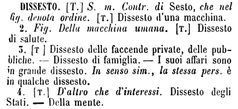 dissesto