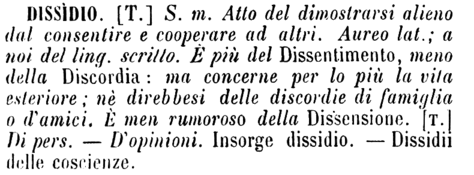 dissidio