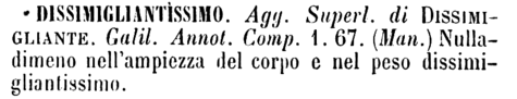 dissimigliantissimo