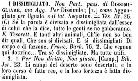 dissimigliato