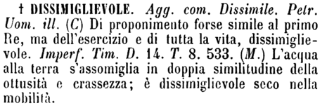 dissimiglievole