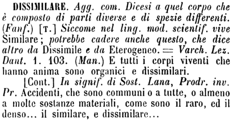 dissimilare
