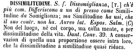 dissimilitudine