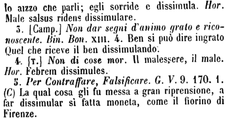 dissimulare