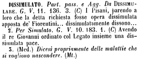 dissimulato