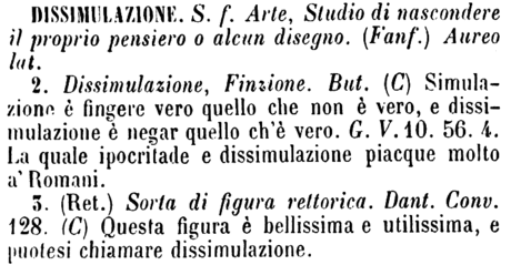 dissimulazione