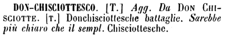 don-chisciottesco